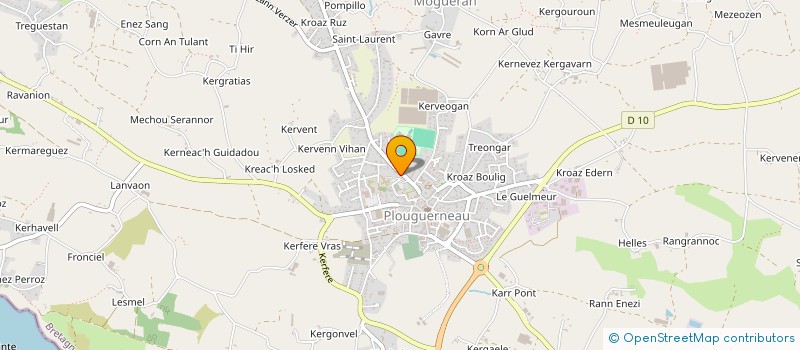 localisation de l'entreprise SCI DE KROAS KENAN  PLOUGUERNEAU