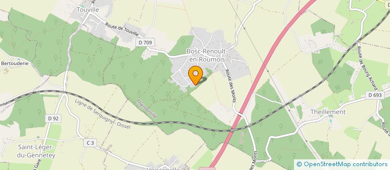 localisation de l'entreprise SCI DE L'A 28  THENOUVILLE