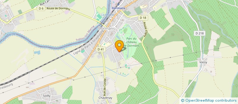 localisation de l'entreprise SCI DE L'A M W G  DORMANS