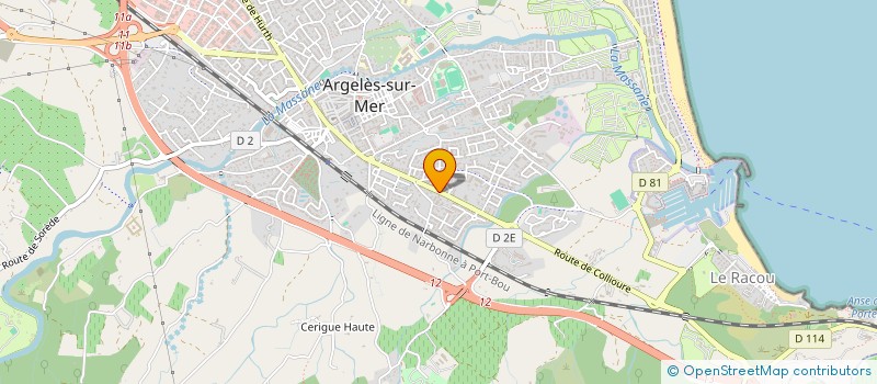 localisation de l'entreprise SCI DE L'ABAT à ARGELES-SUR-MER
