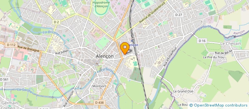 localisation de l'entreprise SCI DE L ABATTOIR à ALENCON