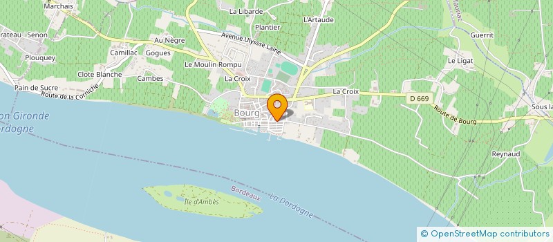 localisation de l'entreprise SCI DE L'ABBAYE à BOURG