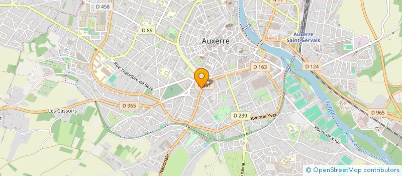 localisation de l'entreprise SCI DE L ABBAYE à AUXERRE