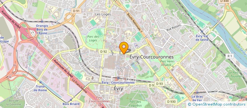 localisation de l'entreprise SCI DE L ABBAYE à EVRY-COURCOURONNES