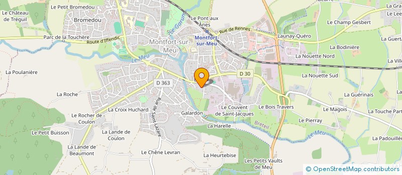 localisation de l'entreprise SCI DE L'ABBAYE  MONTFORT-SUR-MEU