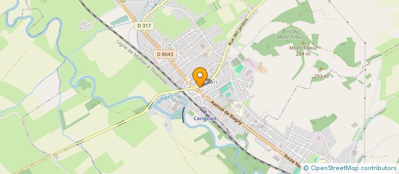 localisation de l'entreprise SCI DE L ABBAYE  CARIGNAN