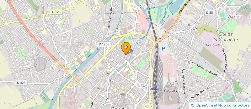 localisation de l'entreprise SCI DE L ABBAYE à DOUAI