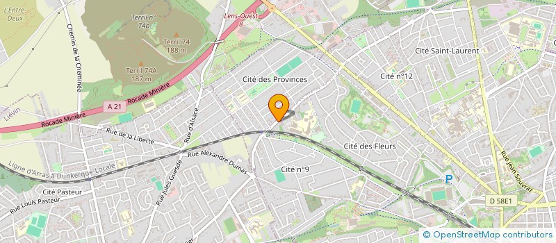 localisation de l'entreprise SCI DE L 'ABBAYE  LENS