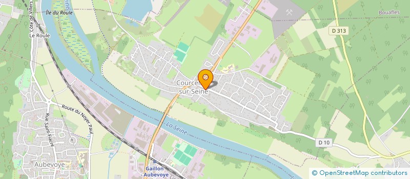 localisation de l'entreprise SCI DE L ABBAYE  COURCELLES-SUR-SEINE