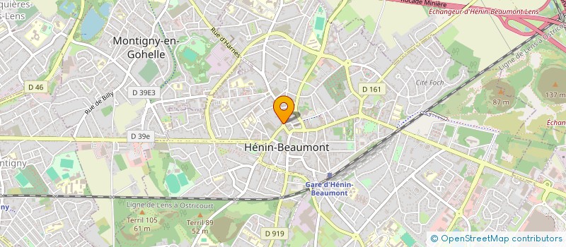 localisation de l'entreprise SCI DE L'ABBAYE à HENIN-BEAUMONT