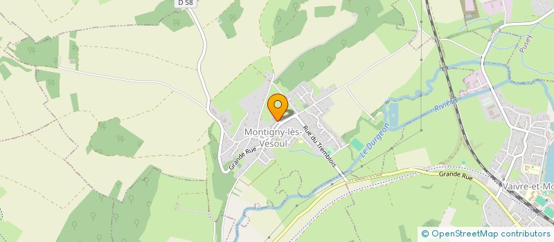 localisation de l'entreprise SCI DE L'ABBAYE  MONTIGNY-LES-VESOUL