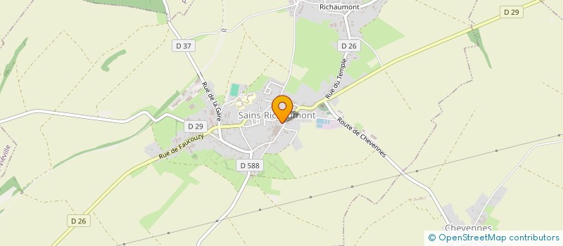 localisation de l'entreprise SCI DE L'ABBAYE  SAINS-RICHAUMONT