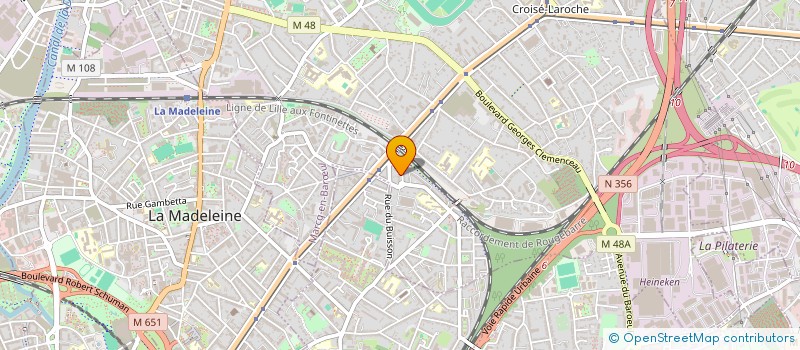 localisation de l'entreprise SCI DE L'ABBAYE à MARCQ-EN-BARŒUL