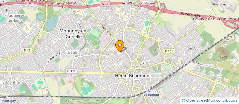 localisation de l'entreprise SCI DE L ABBAYE à HENIN-BEAUMONT