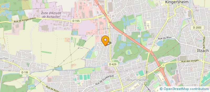 localisation de l'entreprise SCI DE L'ABBAYE  RIXHEIM