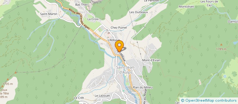 localisation de l'entreprise SCI DE L'ABBAYE  SAINT-JEAN-D'AULPS