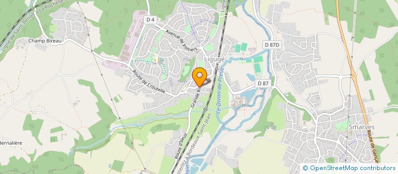 localisation de l'entreprise SCI DE L'ABBAYE  LIGUGE