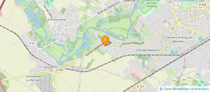 localisation de l'entreprise SCI DE L'ABBAYE à CHATEAUROUX