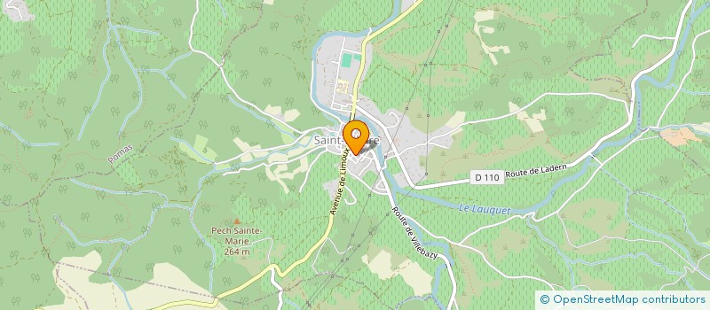 localisation de l'entreprise SCI DE L'ABBAYE DE SAINT HILAIRE  SAINT-HILAIRE