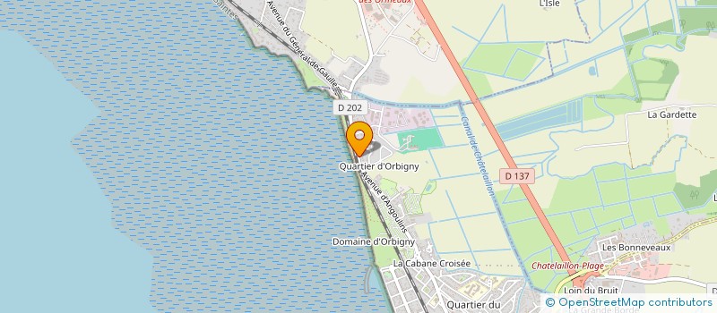 localisation de l'entreprise SCI DE L'ABBAYE DE SECHEBOUE à CHATELAILLON-PLAGE