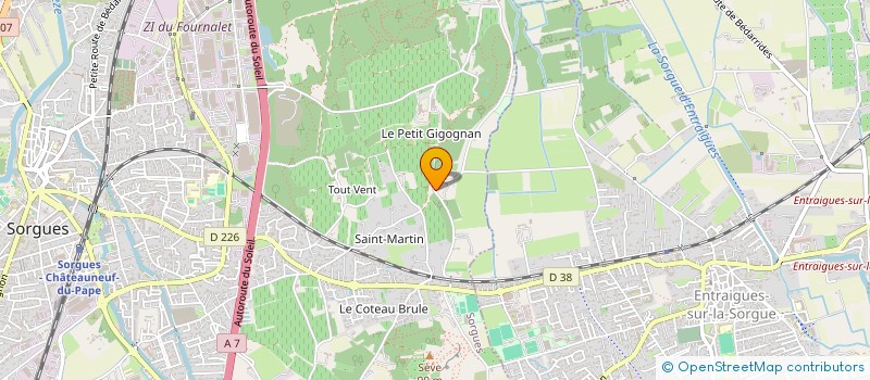 localisation de l'entreprise SCI DE L ABBAYE DU GRAND GIGOGNAN  SORGUES