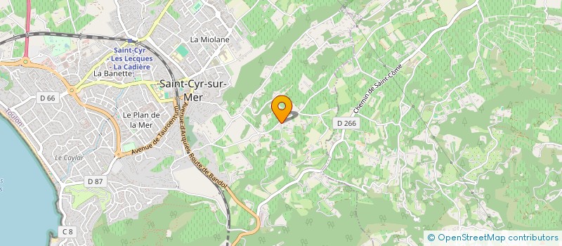 localisation de l'entreprise SCI DE L'ABBE à SAINT-CYR-SUR-MER