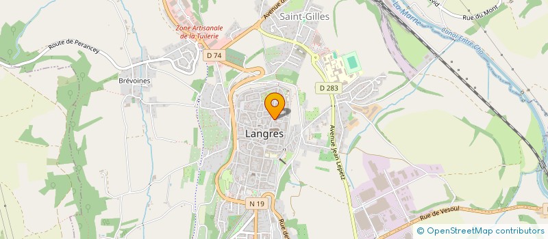 localisation de l'entreprise SCI DE L ABBE CORDIER à LANGRES