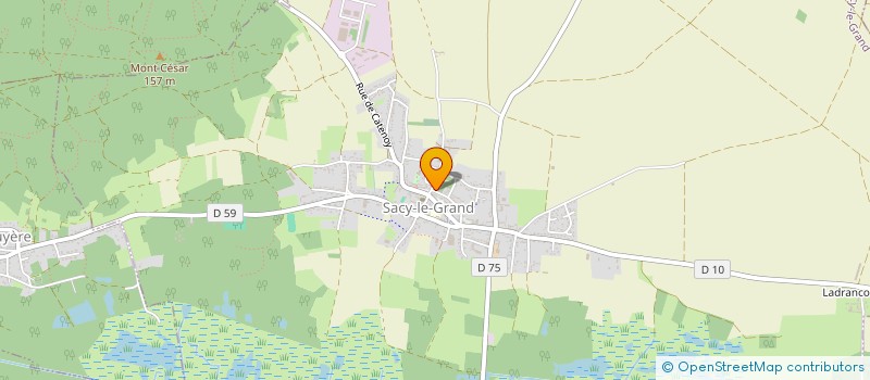 localisation de l'entreprise SCI DE L'ABBE CORSON  SACY-LE-GRAND