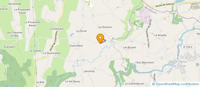 localisation de l'entreprise SCI DE L'ABBE NANTY  CHAZELLES SUR LYON