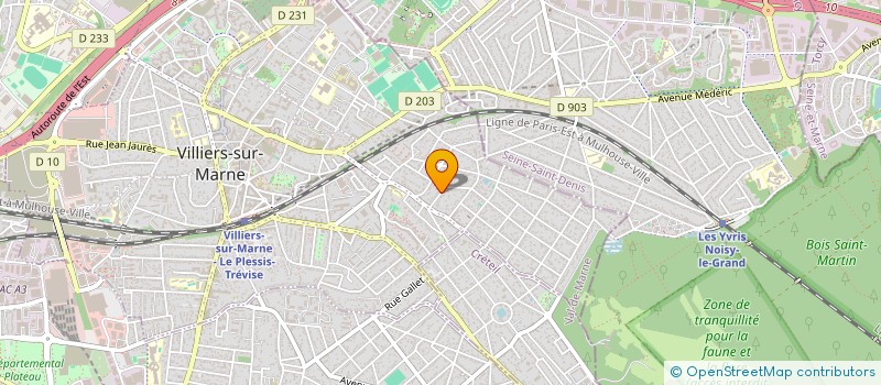 localisation de l'entreprise SCI DE L'ABBE SEYER  VILLIERS-SUR-MARNE