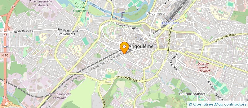 localisation de l'entreprise SCI DE L'ABBESSAILLE à ANGOULEME