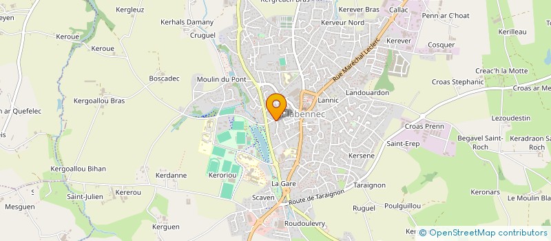 localisation de l'entreprise SCI DE L'ABER  PLABENNEC