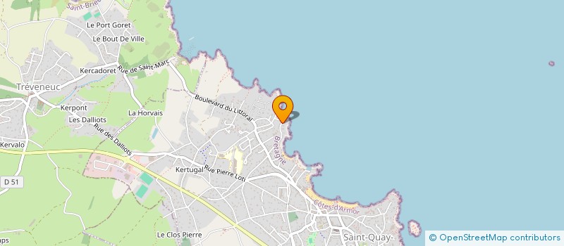 localisation de l'entreprise SCI DE L'ABORDAGE  SAINT-QUAY-PORTRIEUX