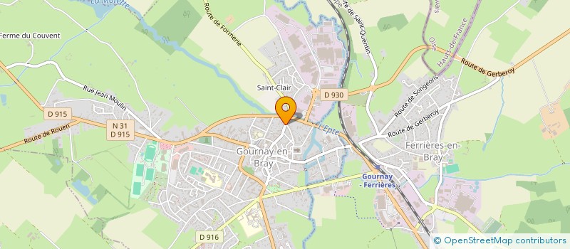 localisation de l'entreprise SCI DE L'ABREUVOIR  GOURNAY-EN-BRAY