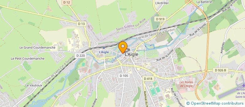 localisation de l'entreprise SCI DE L'ABREUVOIR à L'AIGLE