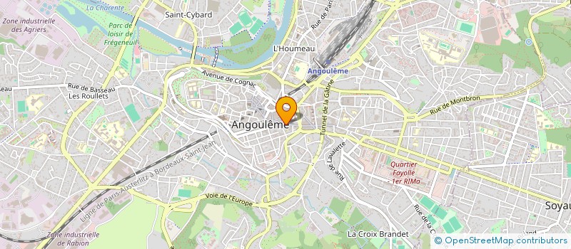localisation de l'entreprise SCI DE L'ABRI COTHIERS à ANGOULEME