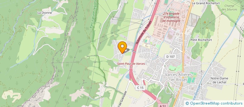 localisation de l'entreprise SCI DE L'ACACIA  SAINT-PAUL-DE-VARCES