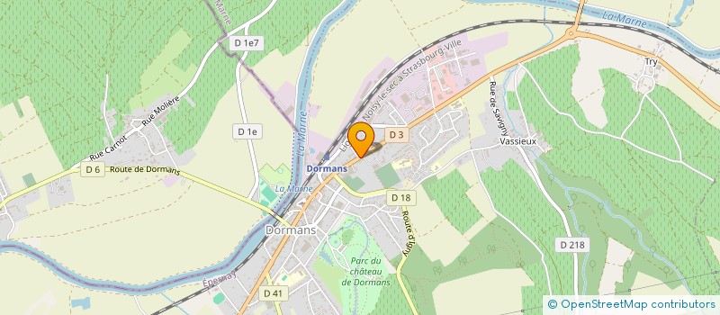 localisation de l'entreprise SCI DE L'ACACIA  DORMANS