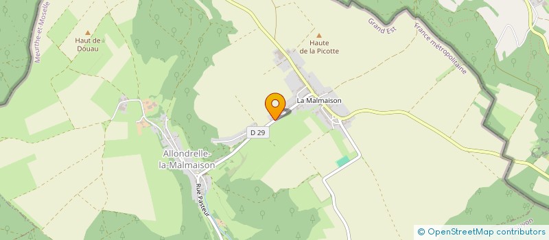 localisation de l'entreprise SCI DE L'ACIF  ALLONDRELLE-LA-MALMAISON