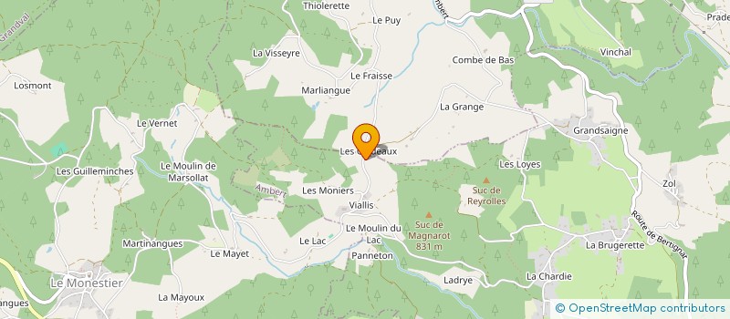 localisation de l'entreprise SCI DE L'ACQUEDUC  AMBERT