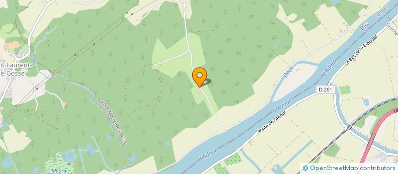 localisation de l'entreprise SCI DE L ADOUR  SAINTE-MARIE-DE-GOSSE