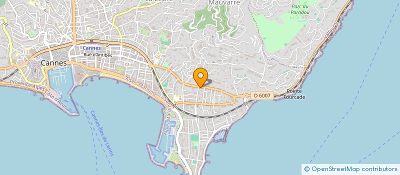 localisation de l'entreprise SCI DE L'ADRECH  CANNES