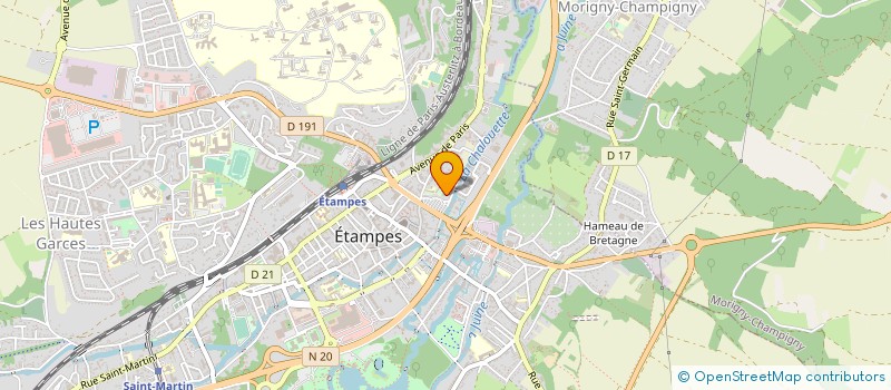 localisation de l'entreprise SCI DE L'ADRET  ETAMPES