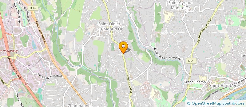 localisation de l'entreprise SCI DE L'ADRET  SAINT-DIDIER-AU-MONT-D'OR