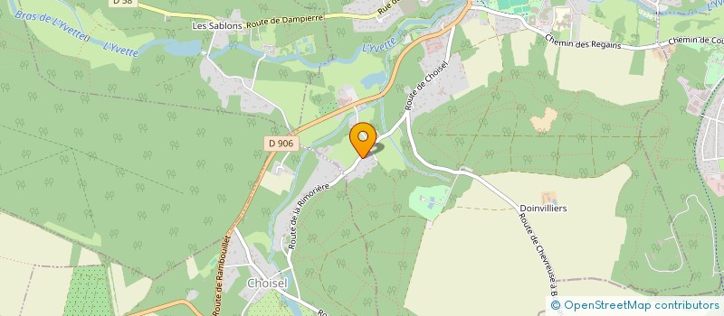 localisation de l'entreprise SCI DE L'AERO  CHEVREUSE