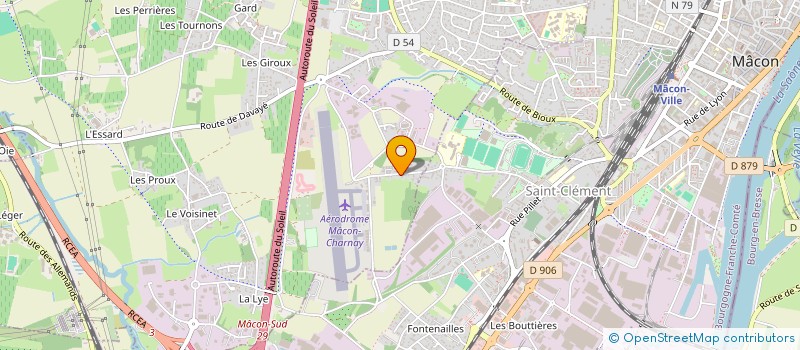 localisation de l'entreprise SCI DE L'AERODROME à CHARNAY-LES-MACON