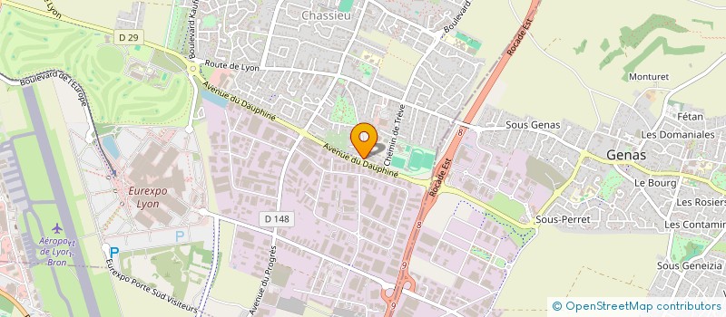 localisation de l'entreprise SCI DE L'AFRIQUE  CHASSIEU