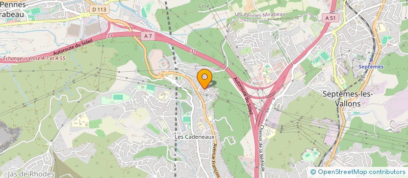 localisation de l'entreprise SCI DE L AGAVON à LES PENNES MIRABEAU