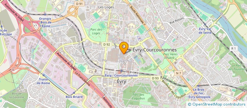 localisation de l'entreprise SCI DE L'AGORA  EVRY-COURCOURONNES