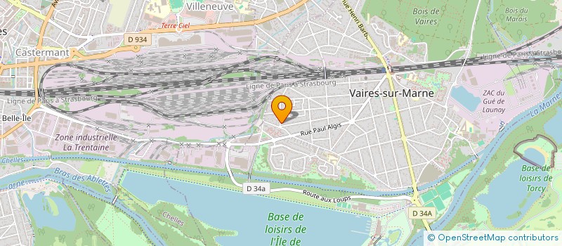 localisation de l'entreprise SCI DE L AGRAFE  VAIRES-SUR-MARNE